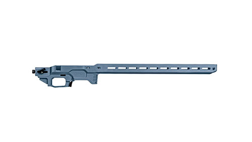 MDT ACC Elite Chassis gir maksimal stabilitet og kontroll med justerbar SRS-X Elite buttstock, perfekt balanse, og grep for barricade mestring.